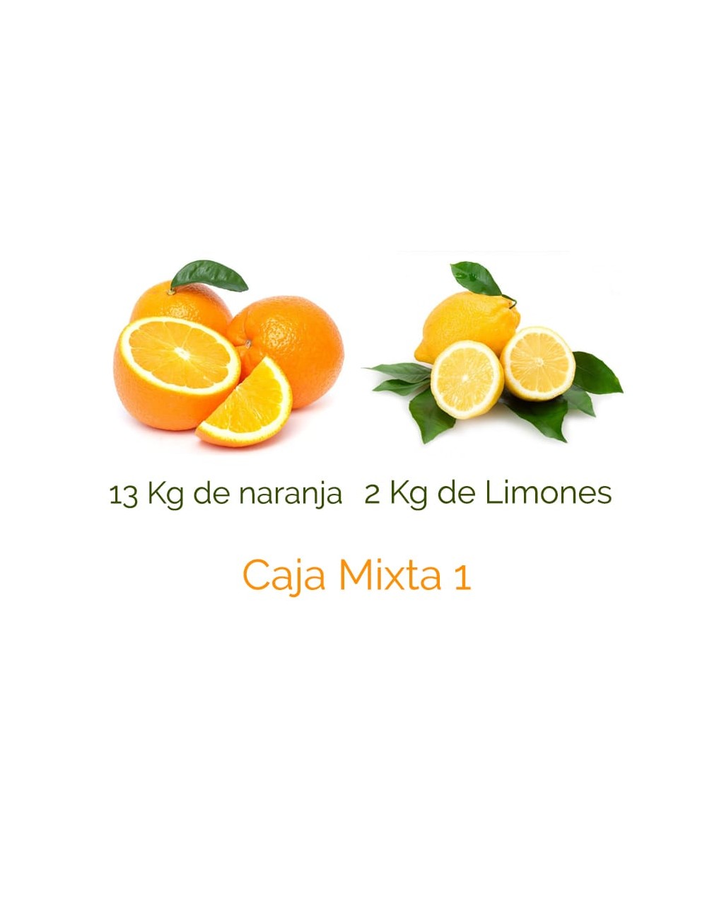 Caja Mixta 1 de 15 kg - Naranjas y limones